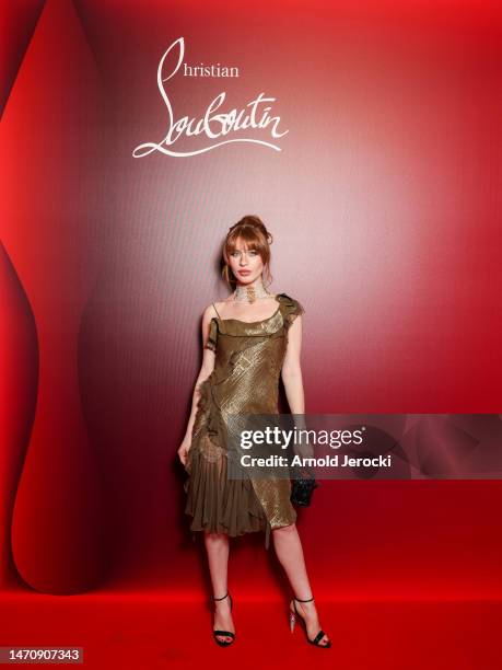 Ivy Getty attends "The Loubi Show" as part of Paris Fashion Week on March 02, 2023 in Paris, France.