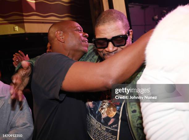 Dave Chappelle and Diamond D attend De La Soul’s The DA.I.S.Y. Experience, produced in conjunction with Amazon Music, at Webster Hall on March 02,...