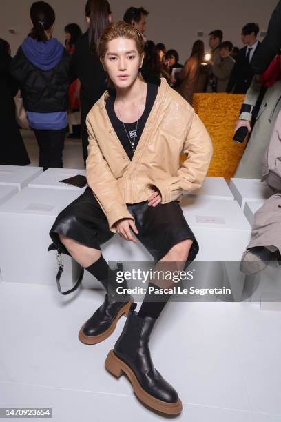 Taeyong attends the Loewe Womenswear Fall Winter 2023-2024 show as part of Paris Fashion Week on March 03, 2023 in Paris, France.