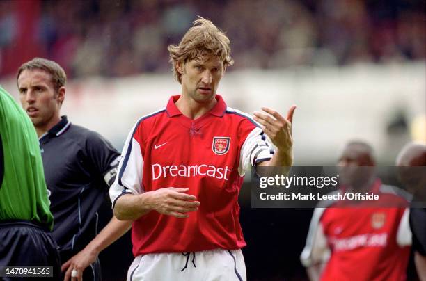 October 2000, London - FA Carling Premiership - Arsenal v Aston Villa - Tony Adams of Arsenal.