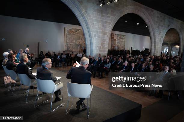 The general director of Institut Cerda, Carles Cabrera ; the promoter of Rethink BCN Felix Riera , and the ceo of Tech Barcelona, Miquel Marti ,...