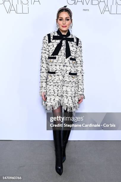Olivia Palermo attends the Giambattista Valli Womenswear Fall Winter 2023-2024 show as part of Paris Fashion Week on March 03, 2023 in Paris, France.