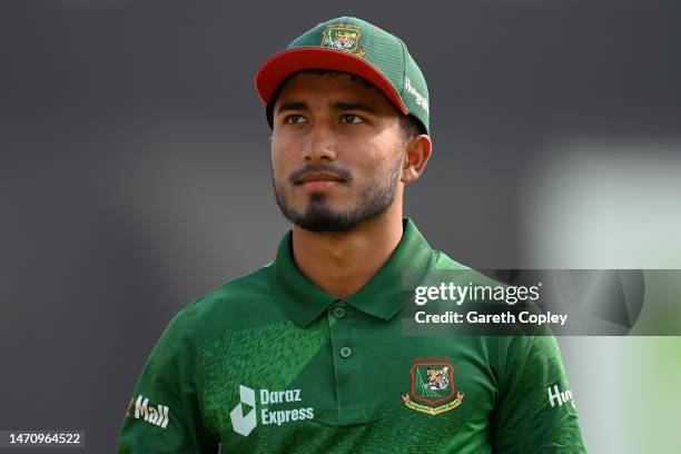 Afif Hossain of Bangladesh during the 2nd One Day International between Bangladesh and England at Sher-e-Bangla National Cricket Stadium on March 03,...