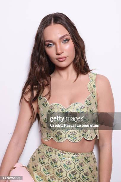 Maddie Ziegler attends the Giambattista Valli Womenswear Fall Winter 2023-2024 show as part of Paris Fashion Week on March 03, 2023 in Paris, France.