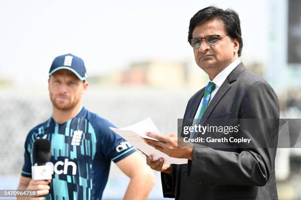 Match referee Javagal Srinath during the 2nd One Day International between Bangladesh and England at Sher-e-Bangla National Cricket Stadium on March...