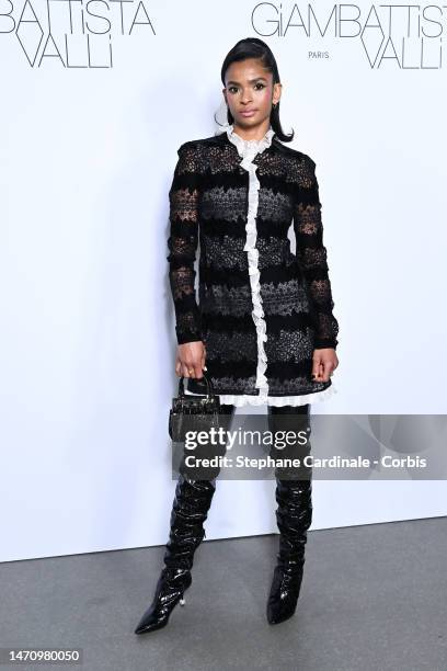 Ramla Ali attends the Giambattista Valli Womenswear Fall Winter 2023-2024 show as part of Paris Fashion Week on March 03, 2023 in Paris, France.