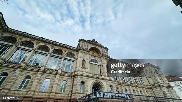 baden-baden friedrichsbad facade - baden baden stock pictures, royalty-free photos & images