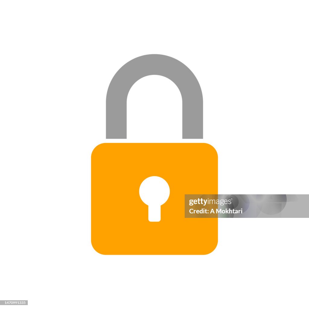 L’icône du cadenas est en arrière-plan.