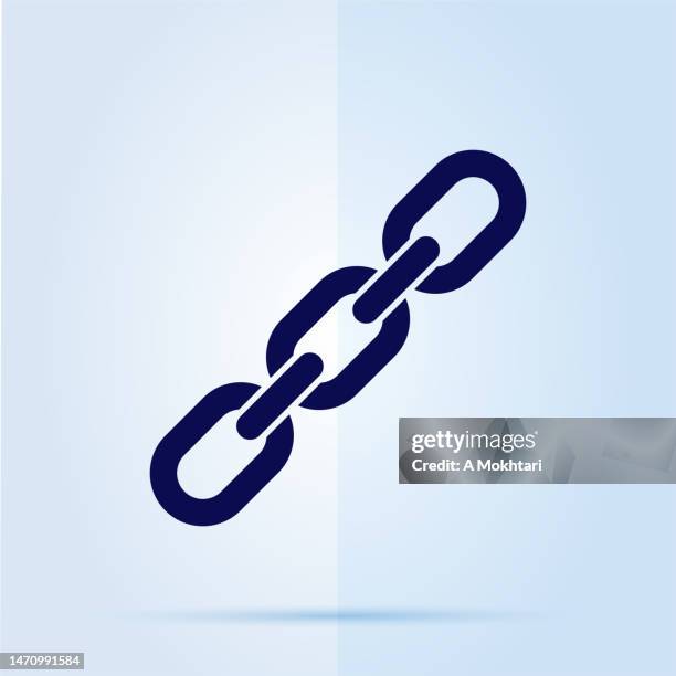 chain icon. - chain stock illustrations