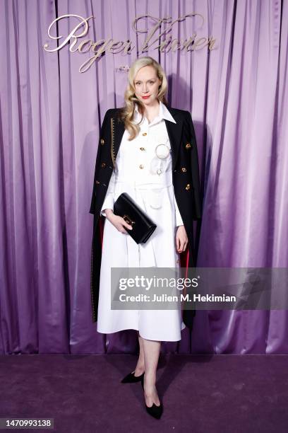 Gwendoline Christie attends the Roger Vivier Press Day at Maison Vivier during Paris Fashion Week Womenswear Fall Winter 2023-2024 at Maison de...