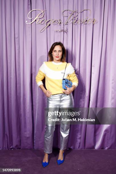 Julie de Bona attends the Roger Vivier Press Day at Maison Vivier during Paris Fashion Week Womenswear Fall Winter 2023-2024 at Maison de l’Amérique...