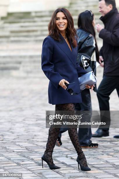 Eva Longoria attends the Victoria Beckham Womenswear Fall Winter 2023-2024 show as part of Paris Fashion Week on March 03, 2023 in Paris, France.