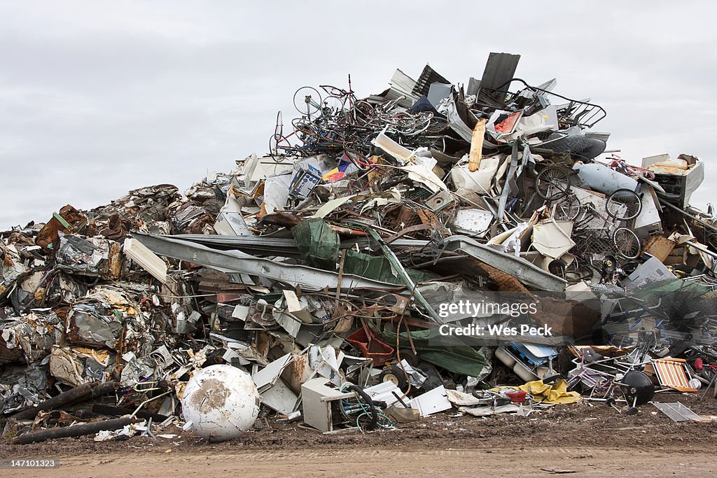 Pile of scrap metal