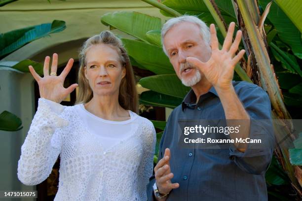 Suzy Amis Cameron and James Cameron describe the features of The Muse School in 2013 in Malibu, California.