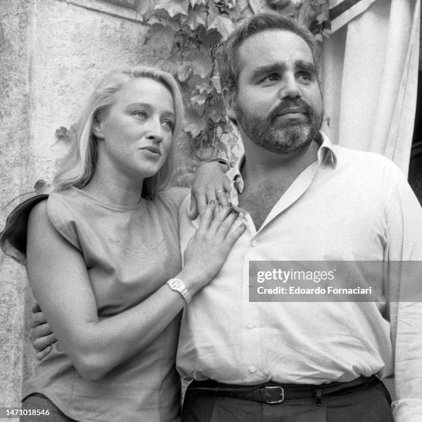 Married couple Italian actress Eleonora Giorgi and publisher Angelo Rizzoli during the Venice Film Festival, Venice, Italy, September 1, 1982.