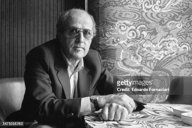 Portuguese film director Manoel de Oliveira during the Venice Film Festival, Venice, Italy, September 1, 1981.