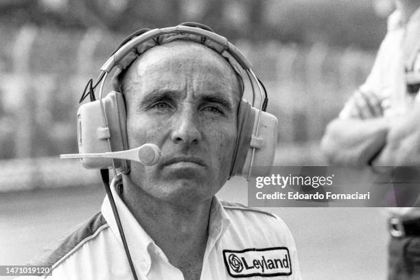 Williams Formula One team general manager and founder Frank Williams during the Italian Grand Prix, Imola, Italy, September 14, 1980.