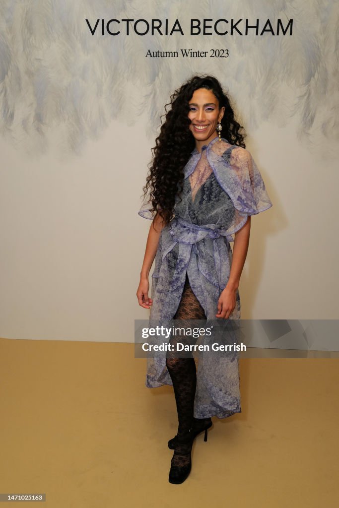 Ciinderella Balthazar attends the Victoria Beckham FW23 show during