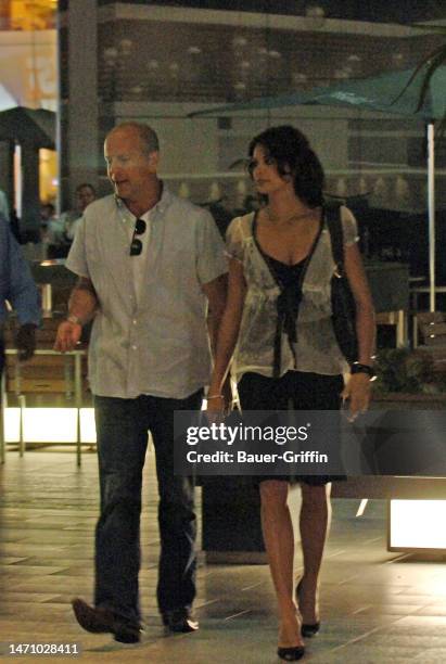 Bruce Willis and Brooke Burke are seen on July 09, 2006 in Los Angeles, California.