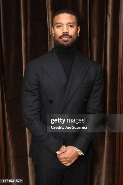 Michael B. Jordan attends the Creed III Launch at Ralph Lauren on March 02, 2023 in Beverly Hills, California.