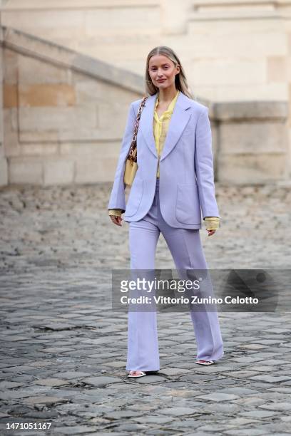 Victoria Magrath attends the Victoria Beckham Womenswear Fall Winter 2023-2024 show as part of Paris Fashion Week on March 03, 2023 in Paris, France.