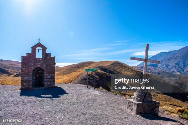 capilla san rafael. saint raphael chapel. salta, argentina. - salta argentina stock pictures, royalty-free photos & images