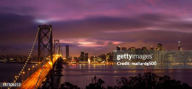 wonderful bridge - san francisco oakland bay bridge stock pictures, royalty-free photos & images