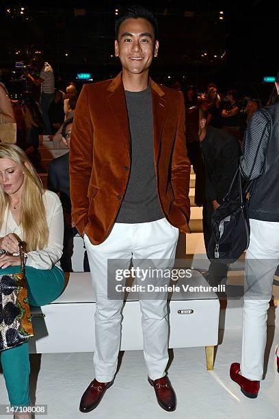 Eddie Peng attends the Gucci show as part of Milan Fashion Week Menswear Spring/Summer 2013 on June 25, 2012 in Milan, Italy.