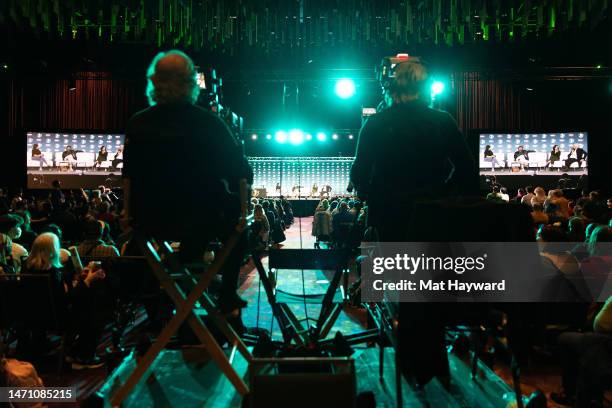 View of atmosphere at the "What's Your Favorite Scary Movie? Scream Cast Reunion" during Emerald City Comic Con at Seattle Convention Center on March...