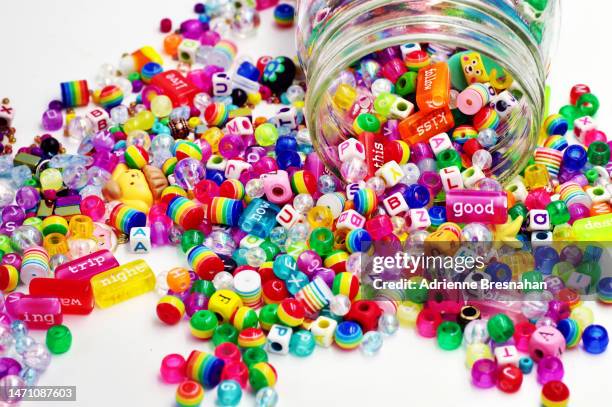 spill the beads - beads stock pictures, royalty-free photos & images