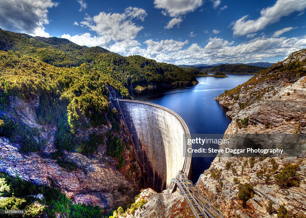 Gordon dam in Tasmania