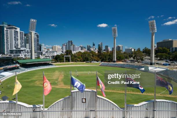 General view of play during the Sheffield Shield match between Western Australia and South Australia at WACA, on March 04 in Perth, Australia.