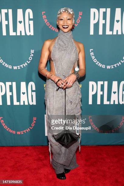 Tati Gabrielle attends PFLAG National 50th Anniversary Gala at Marriott Marquis on March 03, 2023 in New York City.
