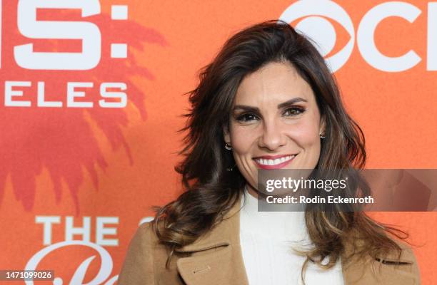 Daniela Ruah attends the CBS' "NCIS: Los Angeles" series wrap party at Paramount Studios on March 03, 2023 in Los Angeles, California.