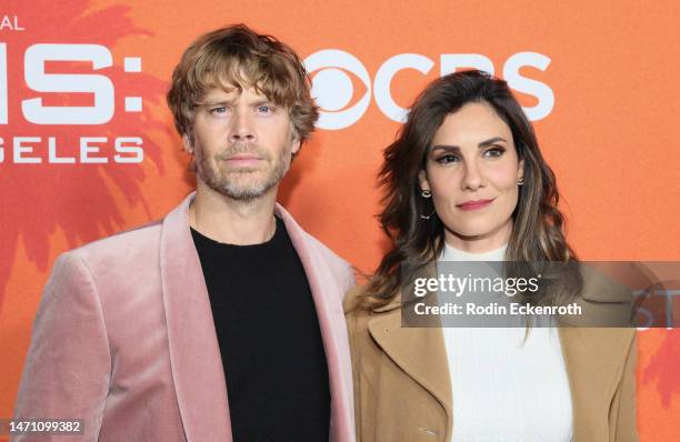 Eric Christian Olsen and Daniela Ruah attend the CBS' "NCIS: Los Angeles" series wrap party at Paramount Studios on March 03, 2023 in Los Angeles,...
