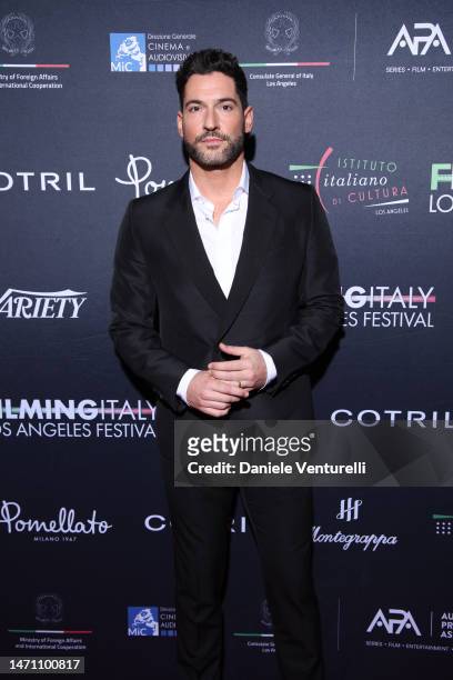 Tom Ellis attends the 8th Filming Italy 2023 Festival on March 03, 2023 in Los Angeles, California.
