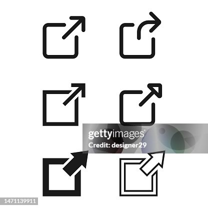 External Link Icon Set. External Link Icon Set.