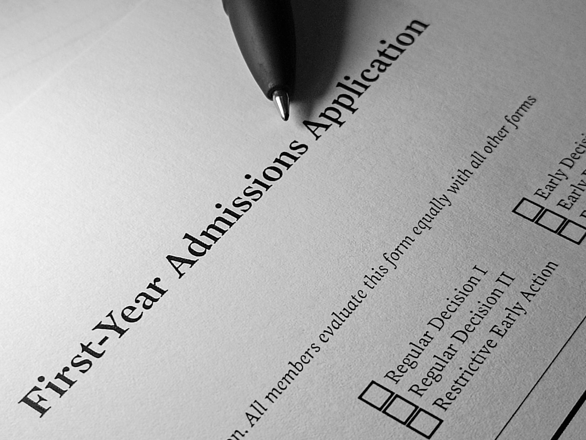 college admissions process