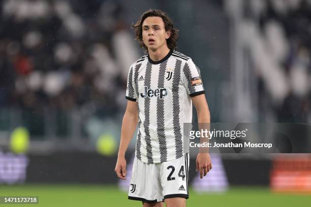 Martin Palumbo of Juventus looks on during the Serie C Coppa Italia Final First Leg match between Juventus Next Gen and Vicenza at Allianz Stadium on...