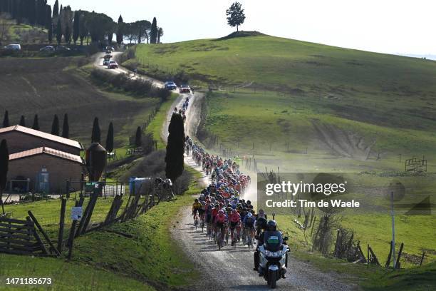 Tim Wellens of Belgium and UAE Team Emirates, Andrey Amador of Costa Rica and Team EF Education – Easypost, Thibaut Pinot of France and Team Groupama...