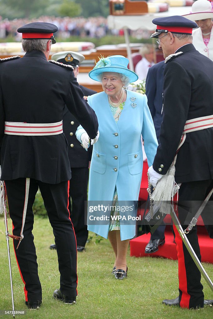 Queen Elizabeth II Visits Henley On Thames