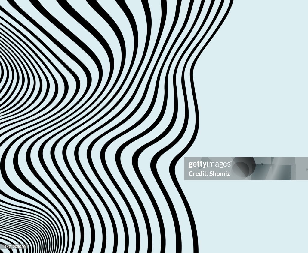 Fundo de ondulação abstrato das listras