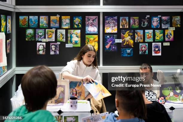 Number of young people attend the celebration of the third edition of the Salon del Comic de Valencia, on March 4 in Valencia, Valencian Community,...