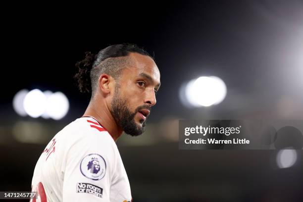 Theo Walcott of Southampton looks on during the Premier League match between Southampton FC and Leicester City at Friends Provident St. Mary's...