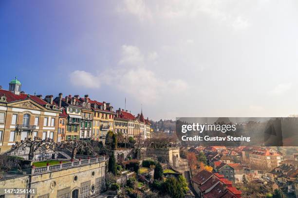 bern panorama - bern stadt stock-fotos und bilder