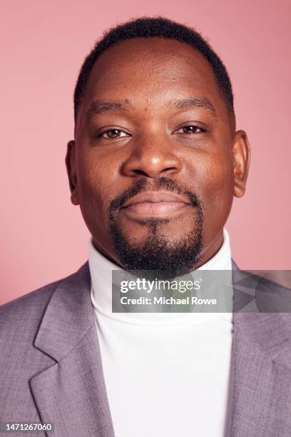 Aml Ameen poses in the IMDb Portrait Studio at the 2023 Independent Spirit Awards on March 04, 2023 in Santa Monica, California.