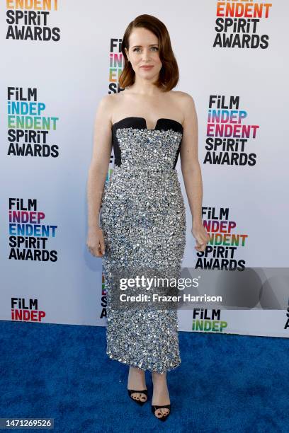 Claire Foy attends the 2023 Film Independent Spirit Awards on March 04, 2023 in Santa Monica, California.