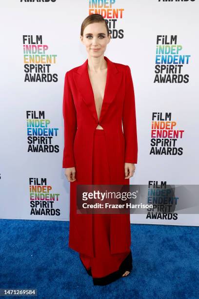 Rooney Mara attends the 2023 Film Independent Spirit Awards on March 04, 2023 in Santa Monica, California.