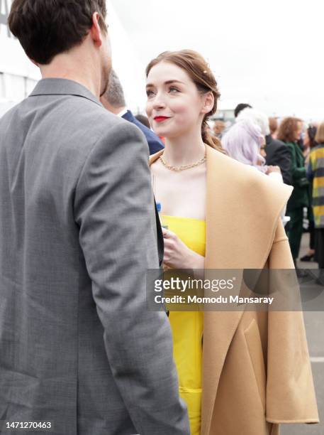 Sarah Bolger and Justin Benson attend the 2023 Film Independent Spirit Awards on March 04, 2023 in Santa Monica, California.