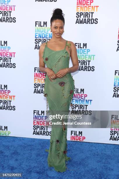 Taylour Paige attends the 2023 Film Independent Spirit Awards on March 04, 2023 in Santa Monica, California.